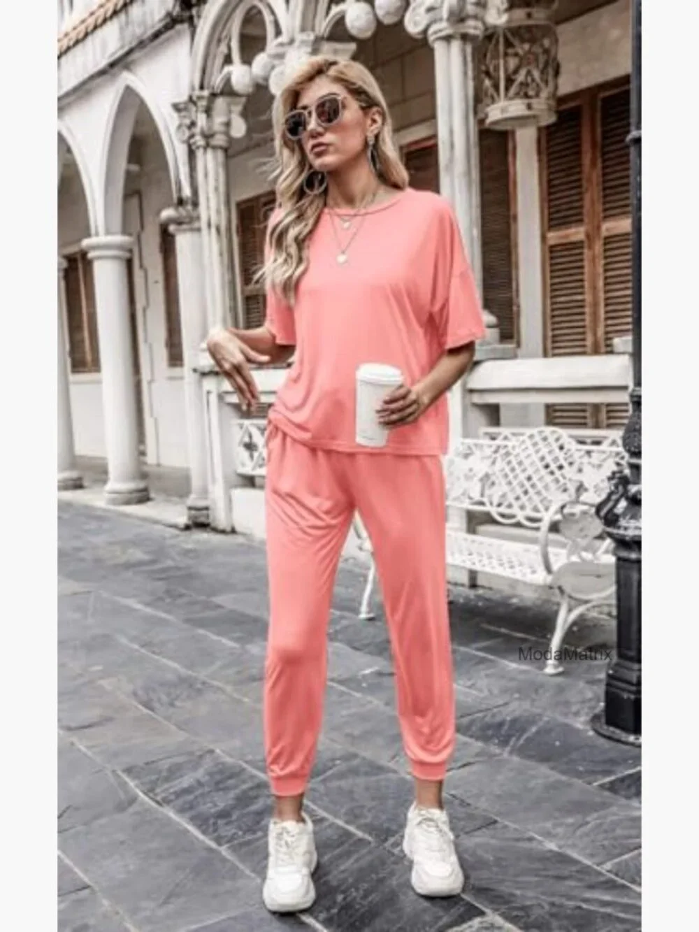 Two Piece Lounge Set Matching Jogger Outfit Travel